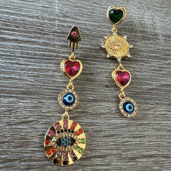 Statement drop earrings N642 - Picture 2 of 6